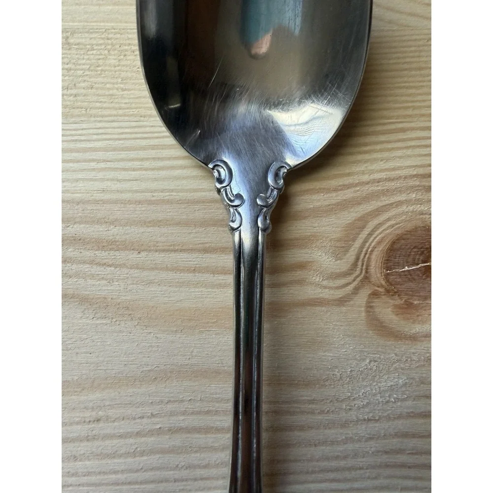Reed & Barton HIGHGROVE Silverware 18/10 Stainless Serving‎ Spoon DISCONTINUED